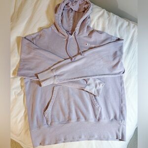 purple washed vintage champion hoodie